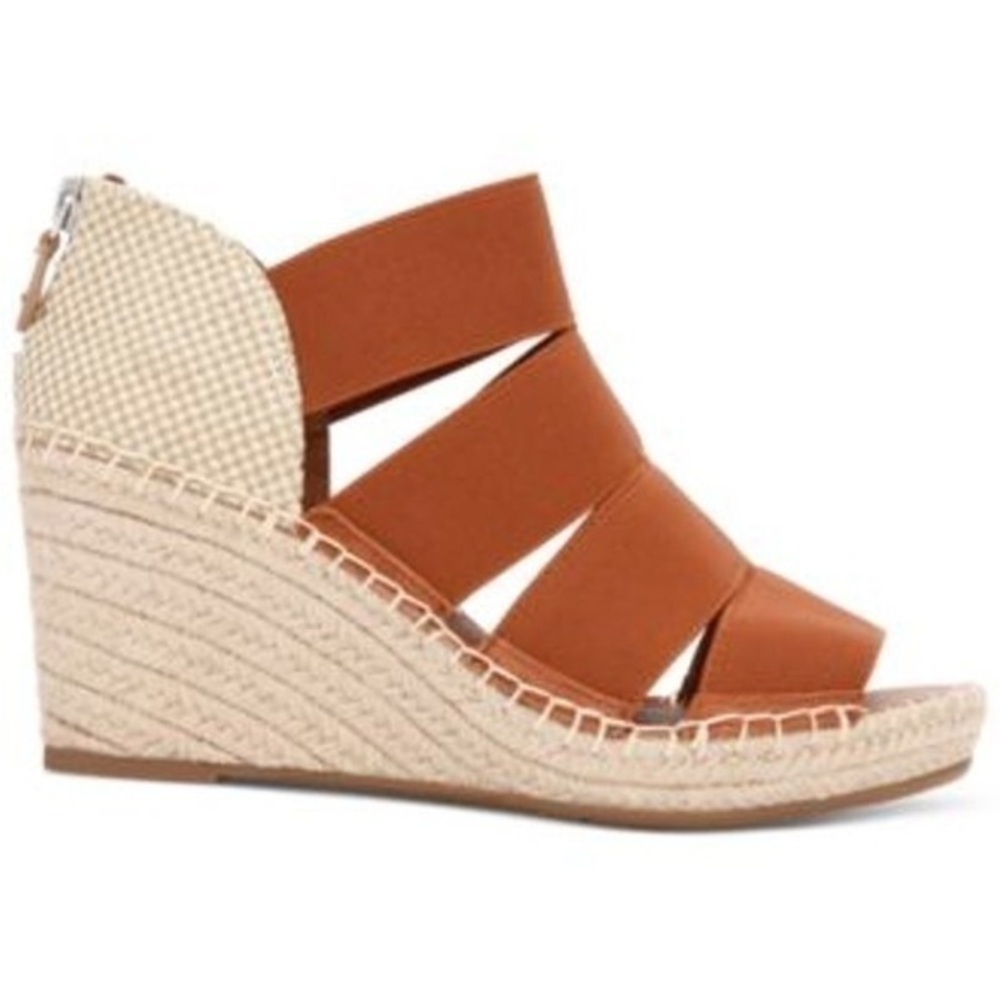 Gentle Souls Sandals Charli Four Elastic Wedge Sandals New